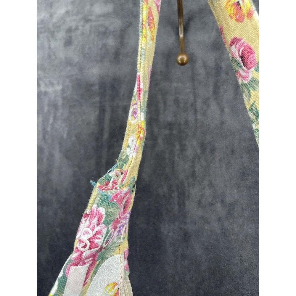 Robin Ruth Stockholm Sweden Floral Canvas Hobo Shoulder Bag Souvenir Travel